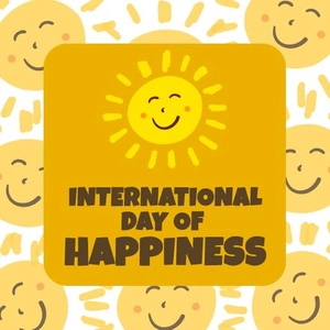 International Day of Happiness Poster Vector