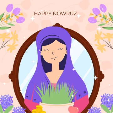 Free Nowruz Illustration Template to Edit Online