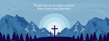 Free Holy Week Facebook Cover Banner Template to Edit Online