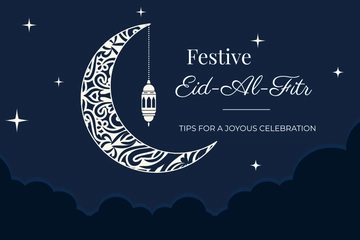 Free Eid al-Fitr Blog Banner Template to Edit Online