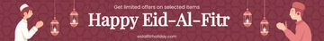 Free Eid al-Fitr Website Banner Template to Edit Online
