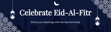 Free Eid al-Fitr Flex Banner Template to Edit Online