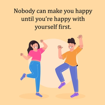 Free International Day of Happiness Greeting Card Vector Template to Edit Online