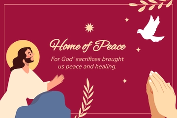 Free Holy Week Postcard Template to Edit Online