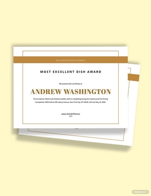 Editable Award Certificate Template