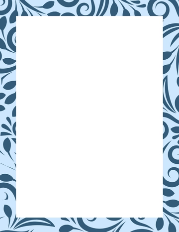 Free Blue Letter Border Template to Edit Online