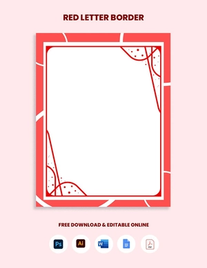 Red Letter Border Red Letter Border