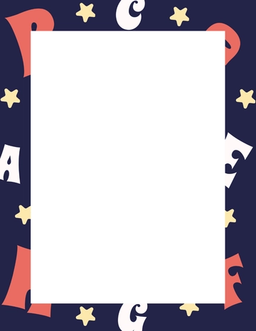 Free Alphabet Letter Border Template to Edit Online