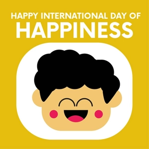 Happy International Day of Happiness Vector