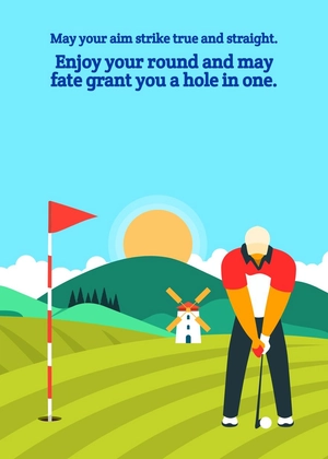 Golf Greeting Card