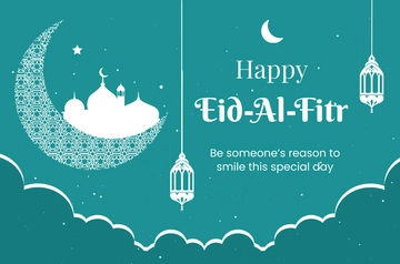 Free Happy Eid al-Fitr Banner Template to Edit Online