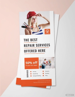 Handyman Services Rack Card Template