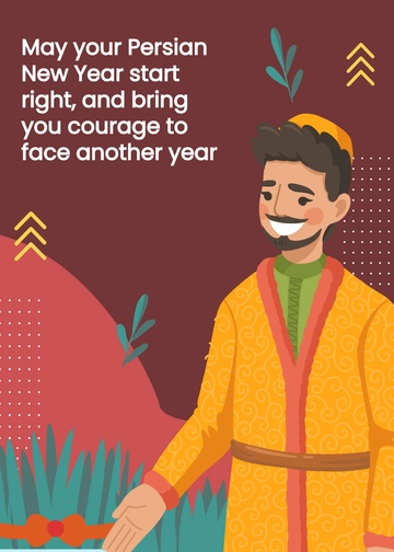 Free Nowruz Greeting Template to Edit Online