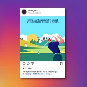 Golf Instagram Post