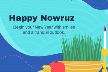 Free Nowruz Blog Banner Template to Edit Online