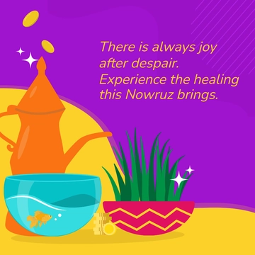 Free Nowruz Instagram Post Template to Edit Online