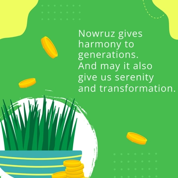 Free Nowruz Linkedin Post Template to Edit Online