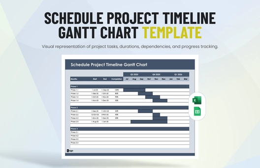 Schedule Project Timeline Gantt Chart