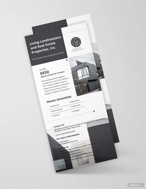 Simple Real Estate Rack Card Template
