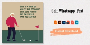 Golf Whatsapp Post