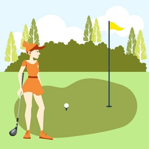 Golf Cartoon Clipart