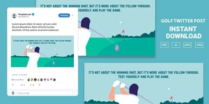 Golf Twitter Post