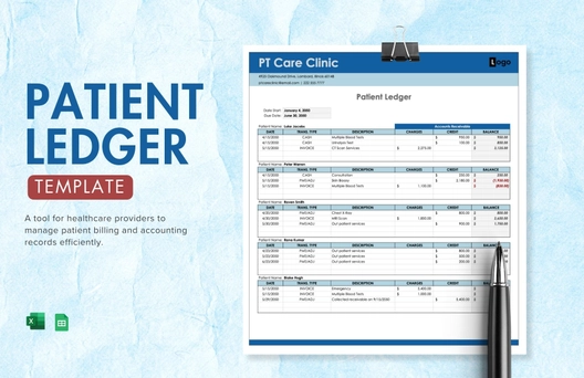 Patient Ledger Template