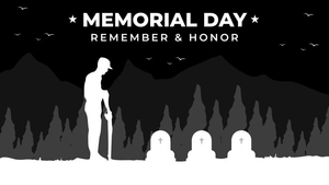 Memorial Day Black Background