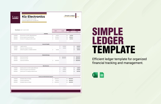 Simple Ledger Template