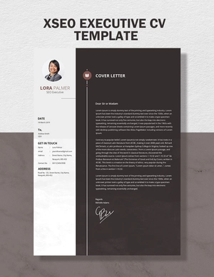 SEO Executive CV Template