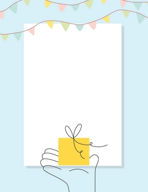 Birthday Letter Background