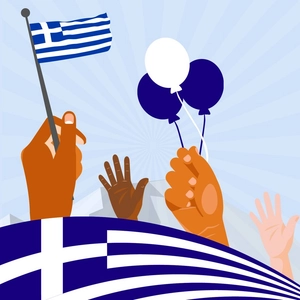 Greek Independence Day Vector Greek Independence Day Vector