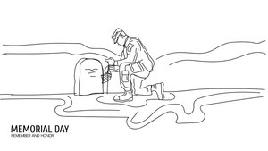 Memorial Day Drawing Background