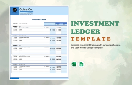 Investment Ledger Template