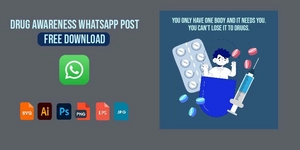 Drug Awareness Whatsapp Post