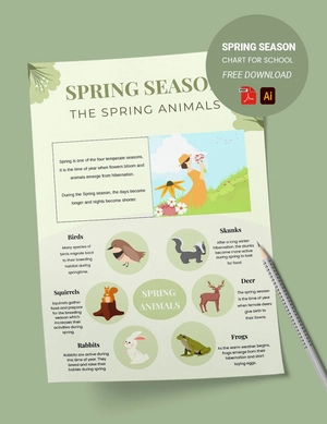 Spring Season Chart For School