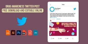Drug Awareness Twitter Post