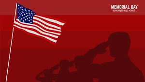 Memorial Day Red Background
