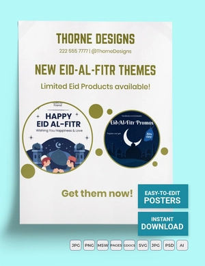 Blank Eid al-Fitr Flyer