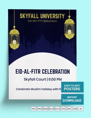 Creative Eid al-Fitr Flyer