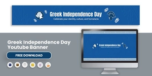 Greek Independence Day Youtube Banner