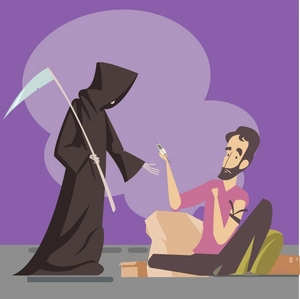 Drug Awareness Cartoon Clipart