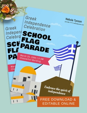 Greek Independence Day Flyer