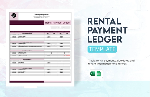Rental Payment Ledger Template