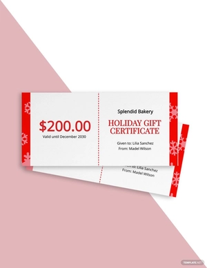 Modern Holiday Gift Certificate Template