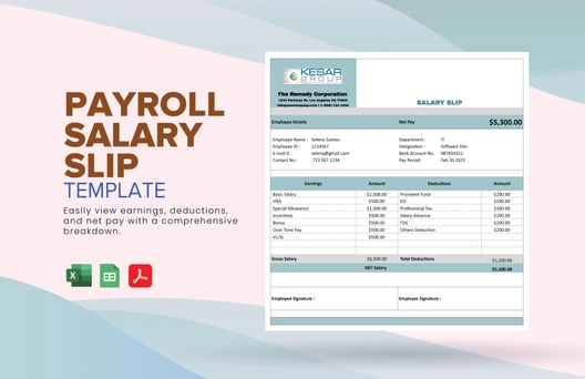 Payroll Salary Slip