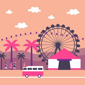 Coachella Cartoon Clipart