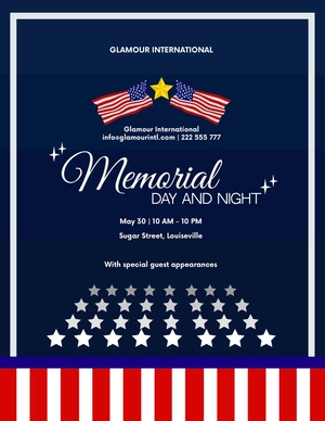 Memorial Day Event Flyer