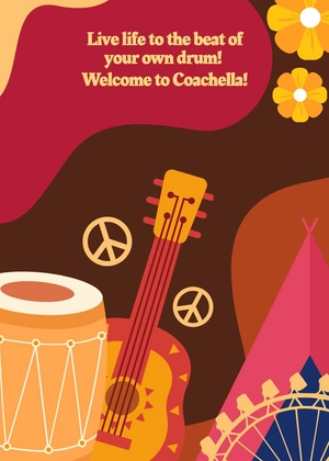 Coachella Greeting Card