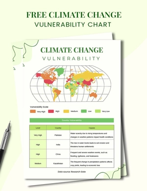 Climate Change Vulnerability Chart